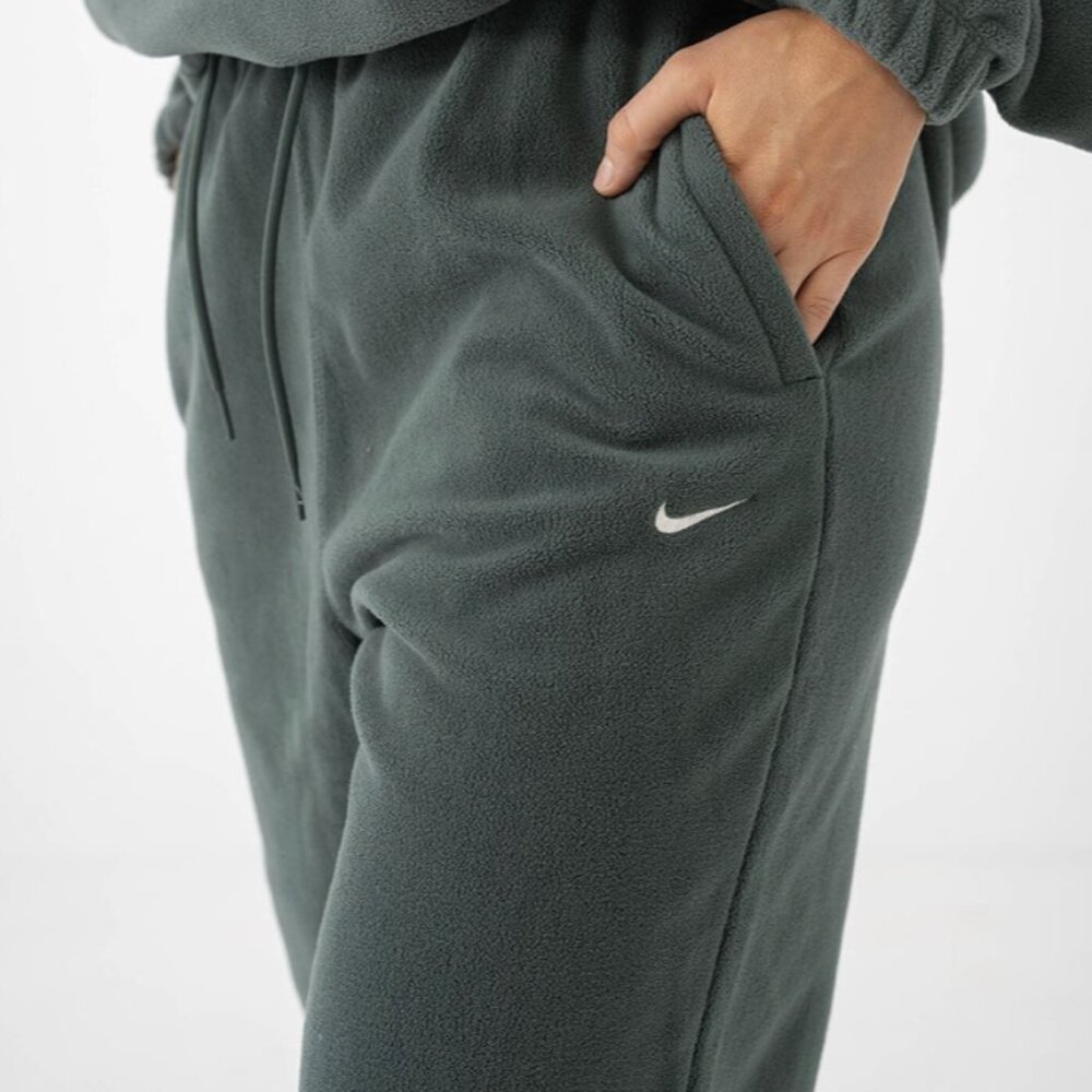 Nike Women's Therma-FIT One Loose Fleece Pants - Jungle Green XL NWT
